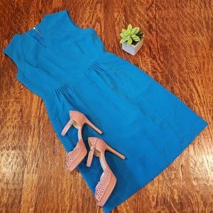 Tahari China Blue Sheath Dress